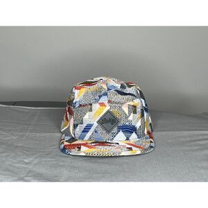 Salty Snapback Hat - Adjustable Strap - Geometric Multicolor Design